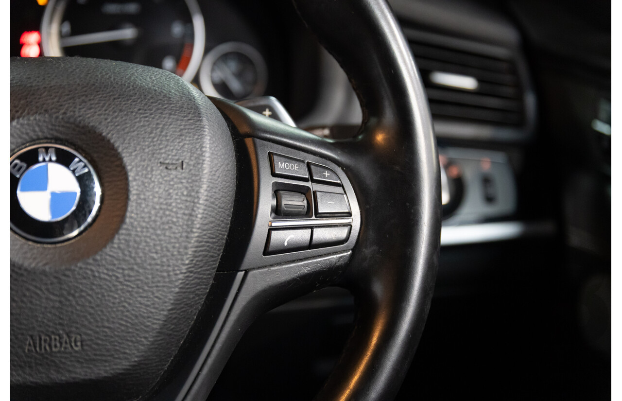 05/2015 BMW X3 XDrive30d M Sport LCI F25 MY15 4d Wagon Black Sapphire Metallic Turbo Diesel 3.0L