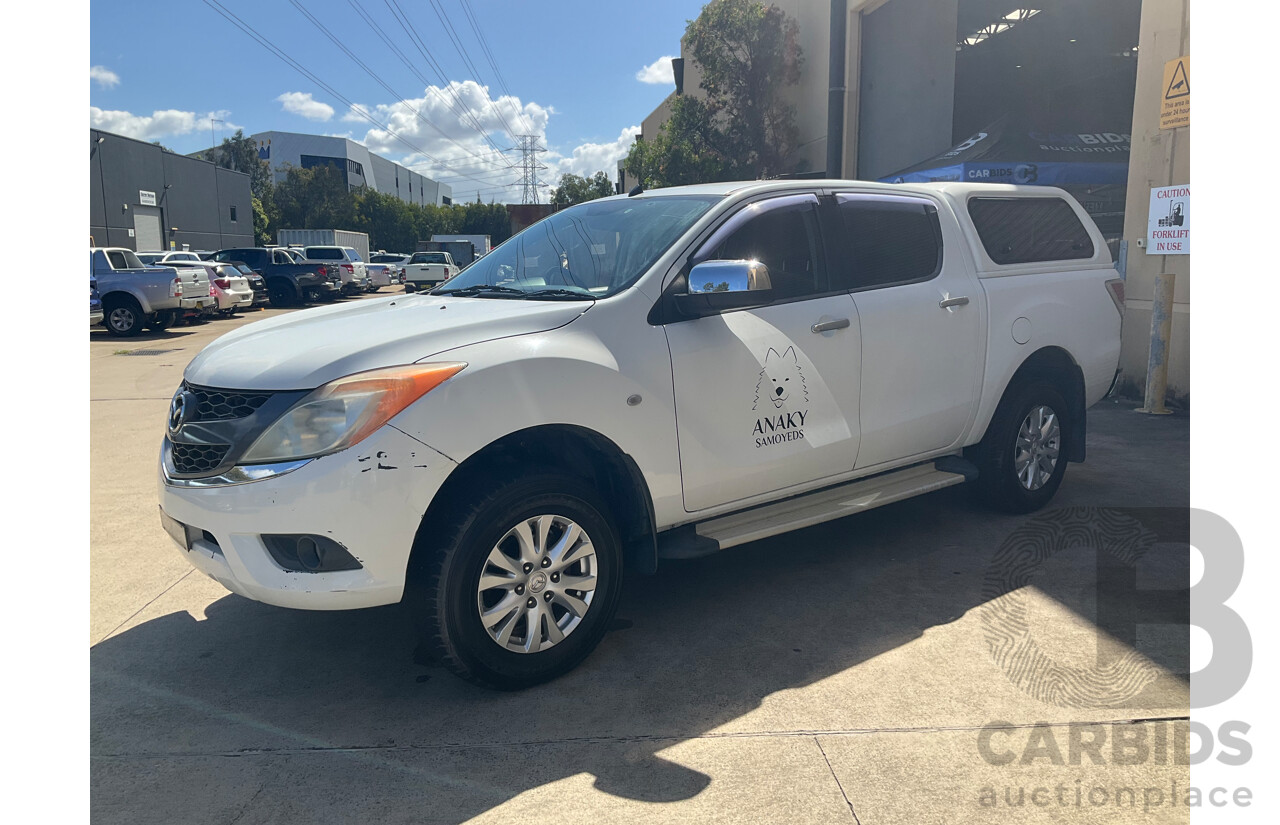 5/2012 Mazda BT50 XTR (4x4) Dual Cab Utility White Turbo Diesel 3.2L