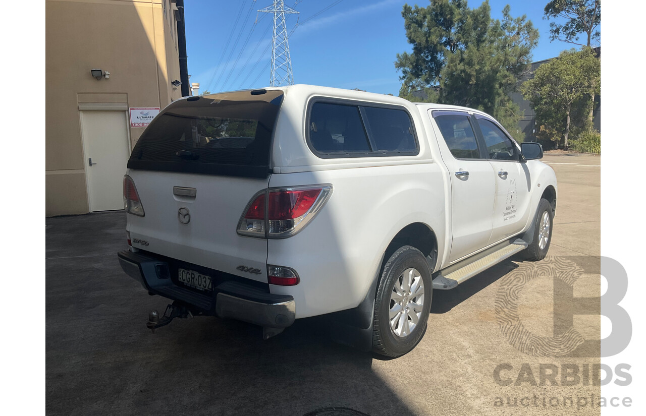 5/2012 Mazda BT50 XTR (4x4) Dual Cab Utility White Turbo Diesel 3.2L