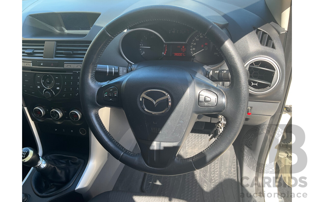 5/2012 Mazda BT50 XTR (4x4) Dual Cab Utility White Turbo Diesel 3.2L
