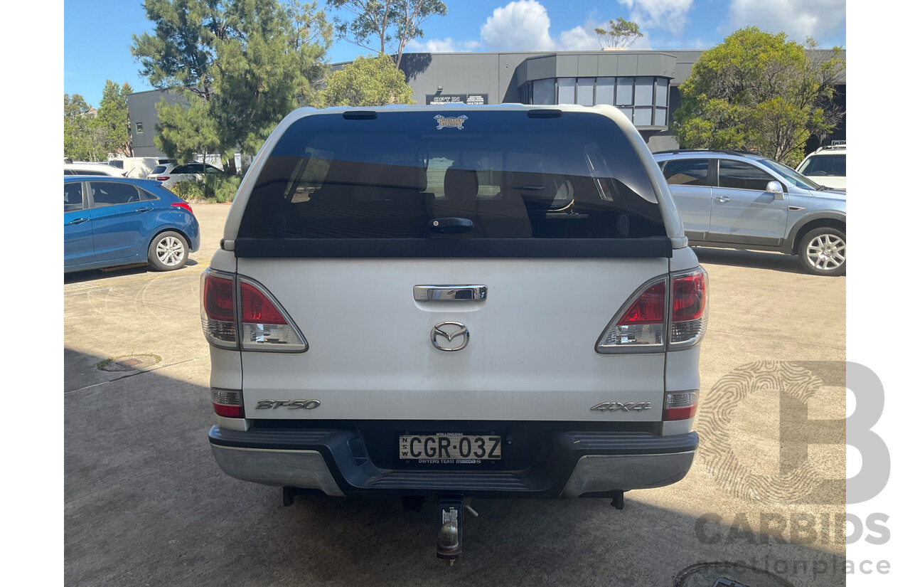 5/2012 Mazda BT50 XTR (4x4) Dual Cab Utility White Turbo Diesel 3.2L