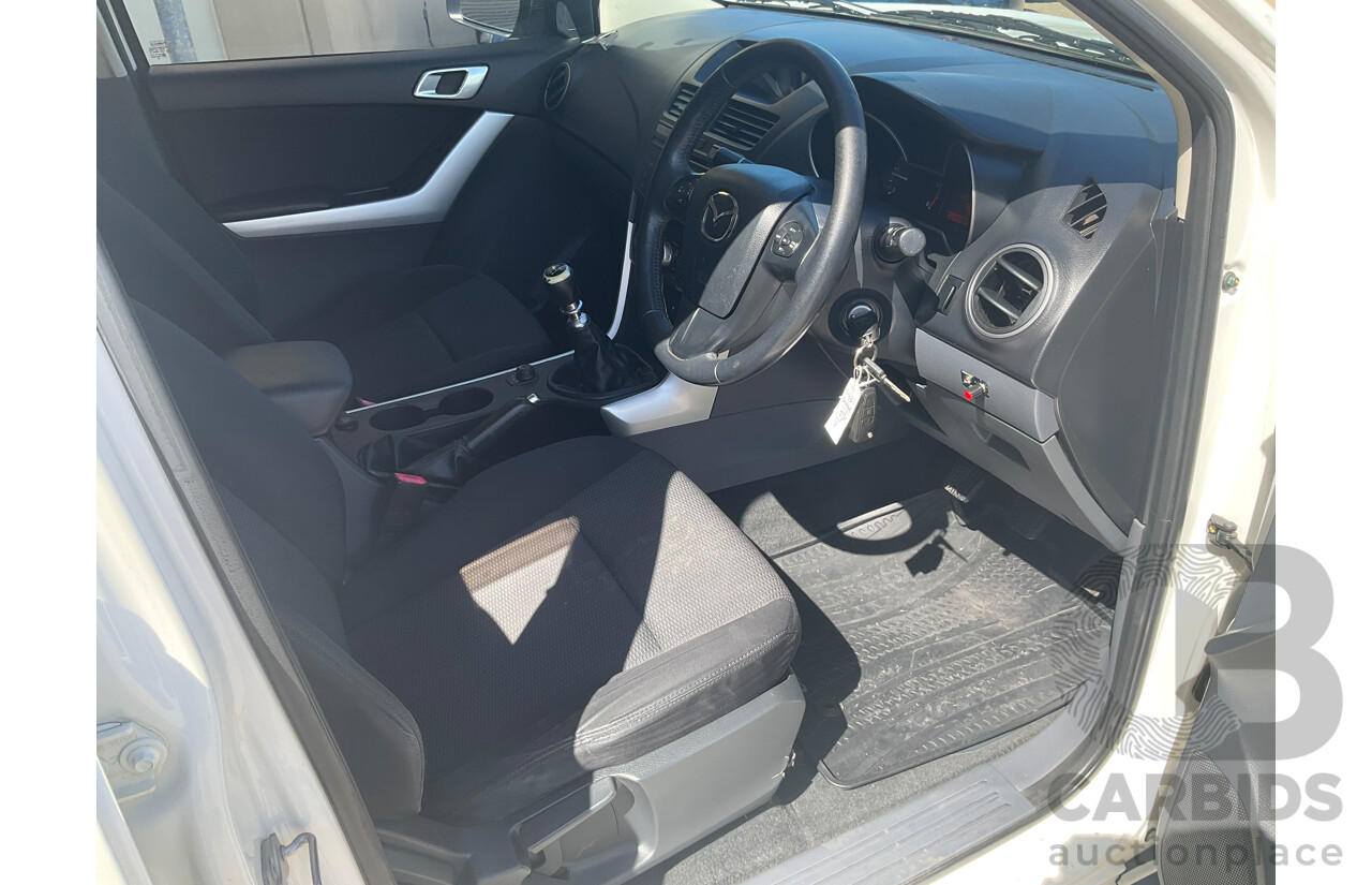 5/2012 Mazda BT50 XTR (4x4) Dual Cab Utility White Turbo Diesel 3.2L