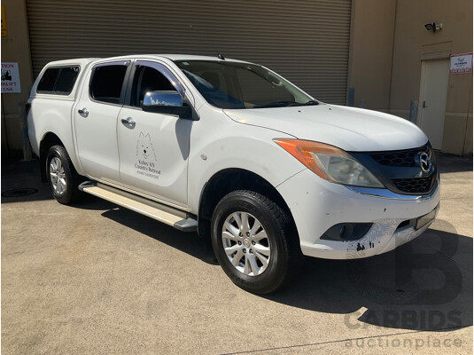 5/2012 Mazda BT50 XTR (4x4) Dual Cab Utility White Turbo Diesel 3.2L