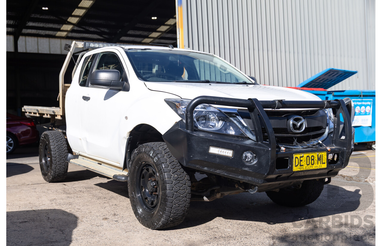 06/2016 Mazda BT-50 XT Hi-Rider (4x2) MY16 Freestyle C/Chas White Turbo Diesel 3.2L