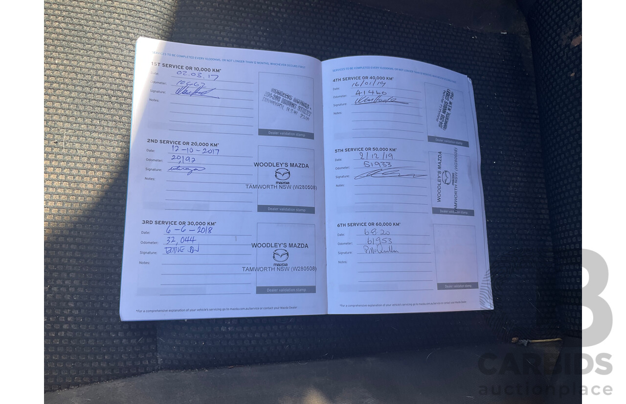 06/2016 Mazda BT-50 XT Hi-Rider (4x2) MY16 Freestyle C/Chas White Turbo Diesel 3.2L