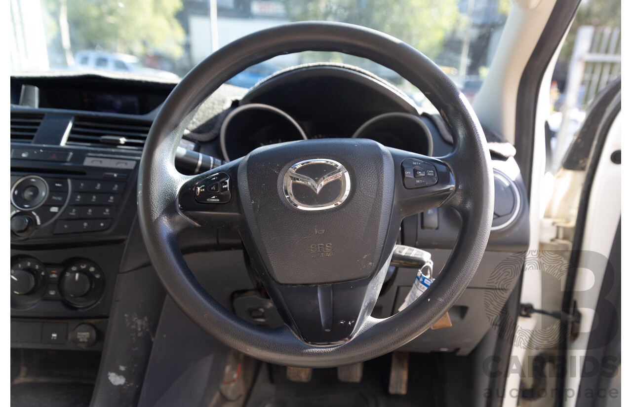 06/2016 Mazda BT-50 XT Hi-Rider (4x2) MY16 Freestyle C/Chas White Turbo Diesel 3.2L