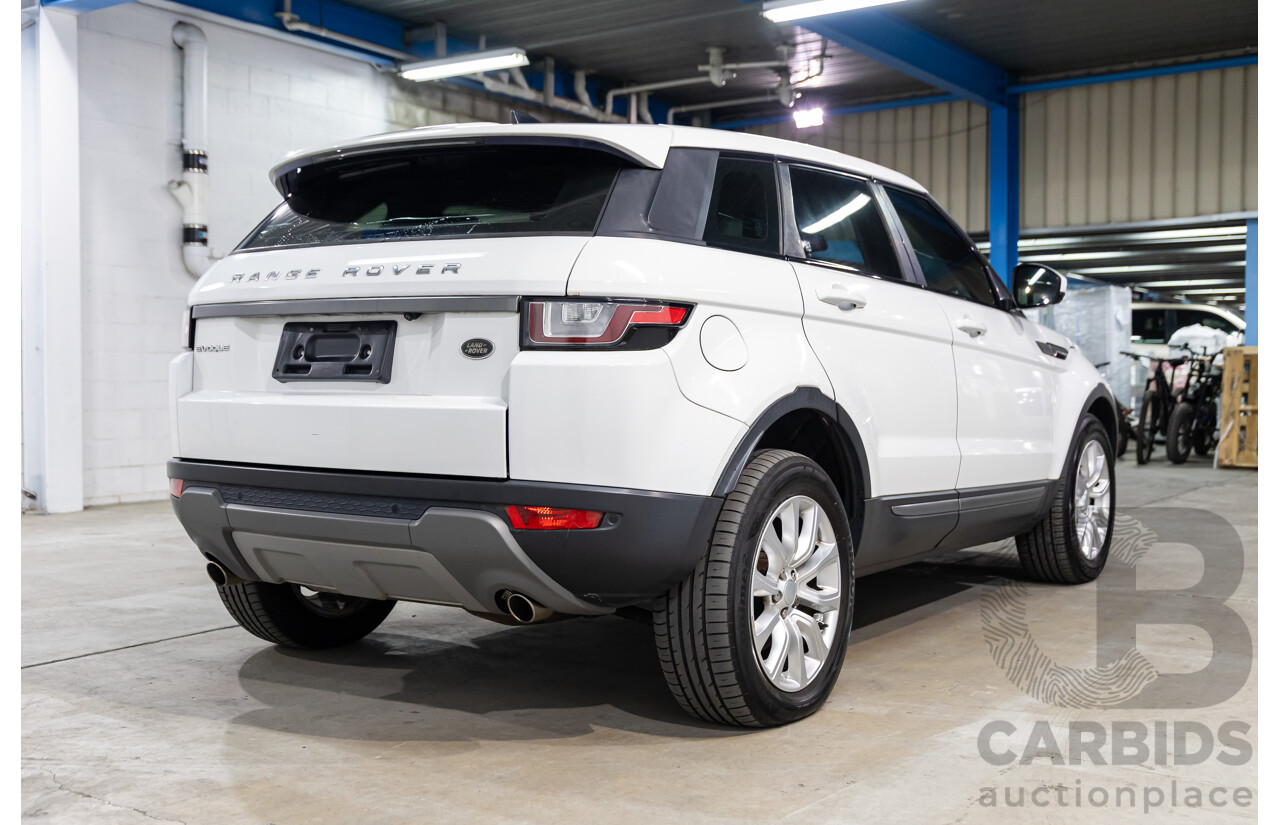 12/2016 Range Rover Evoque Td4 180 SE (AWD) LV MY17 5d Wagon Fuji White Turbo Diesel 2.0L