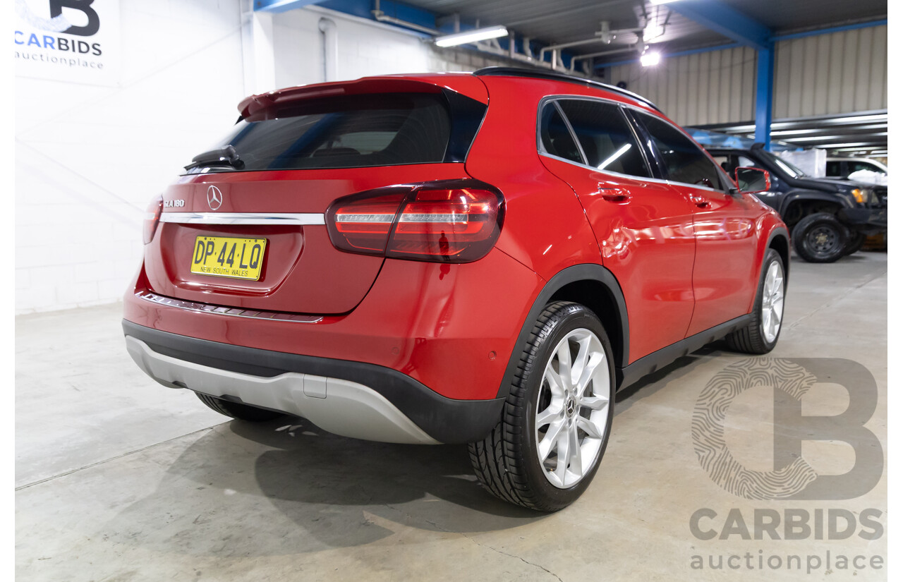 01/2020 Mercedes-Benz GLA 180 (FWD) X156 MY20 4d Wagon Jupiter Red Turbo 1.6L