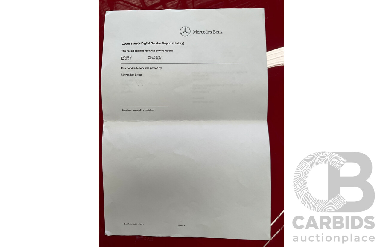 01/2020 Mercedes-Benz GLA 180 (FWD) X156 MY20 4d Wagon Jupiter Red Turbo 1.6L