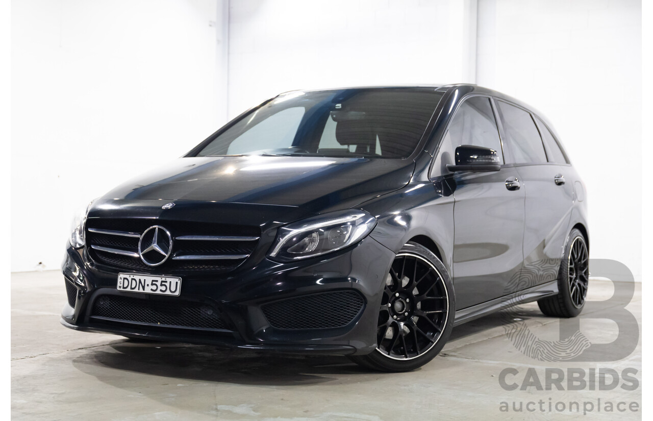 02/2016 Mercedes-Benz B250 4Matic (AWD) 246 MY16 5d Hatchback Cosmos Black Metallic Turbo 2.0L