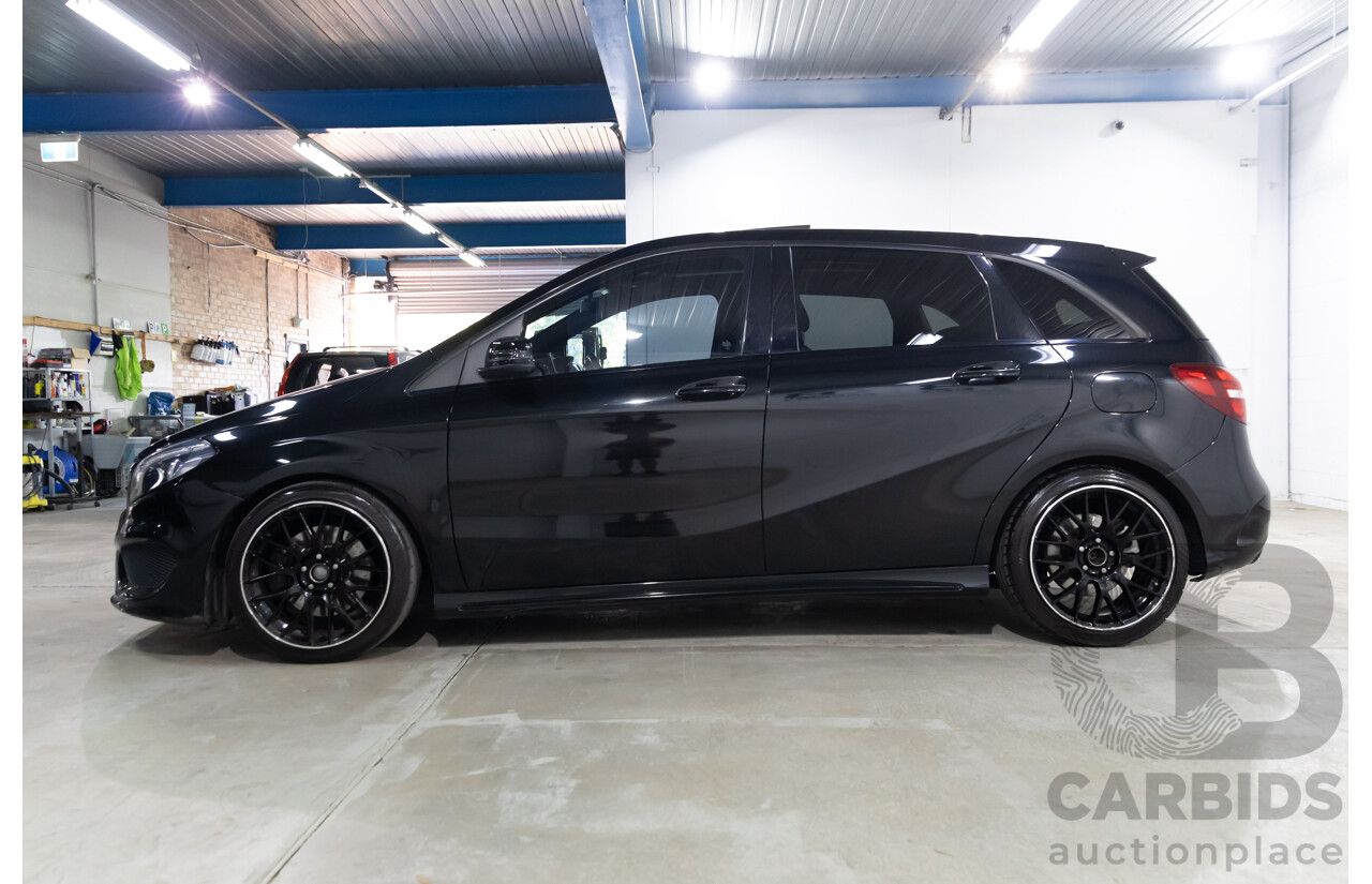 02/2016 Mercedes-Benz B250 4Matic (AWD) 246 MY16 5d Hatchback Cosmos Black Metallic Turbo 2.0L