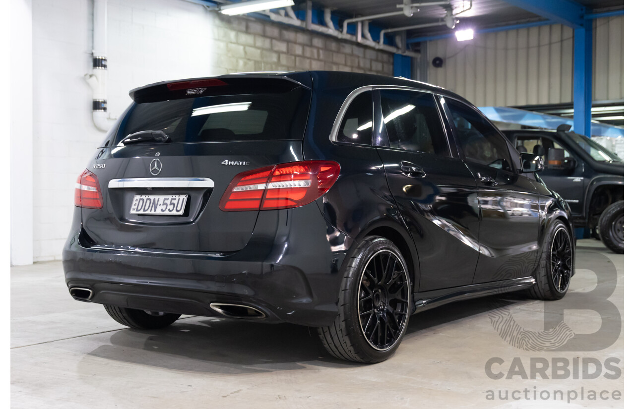 02/2016 Mercedes-Benz B250 4Matic (AWD) 246 MY16 5d Hatchback Cosmos Black Metallic Turbo 2.0L