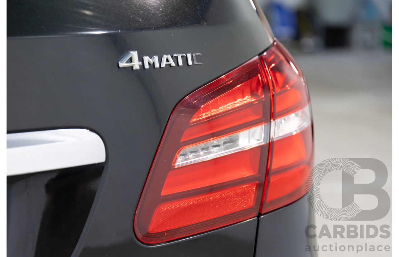 02/2016 Mercedes-Benz B250 4Matic (AWD) 246 MY16 5d Hatchback Cosmos Black Metallic Turbo 2.0L