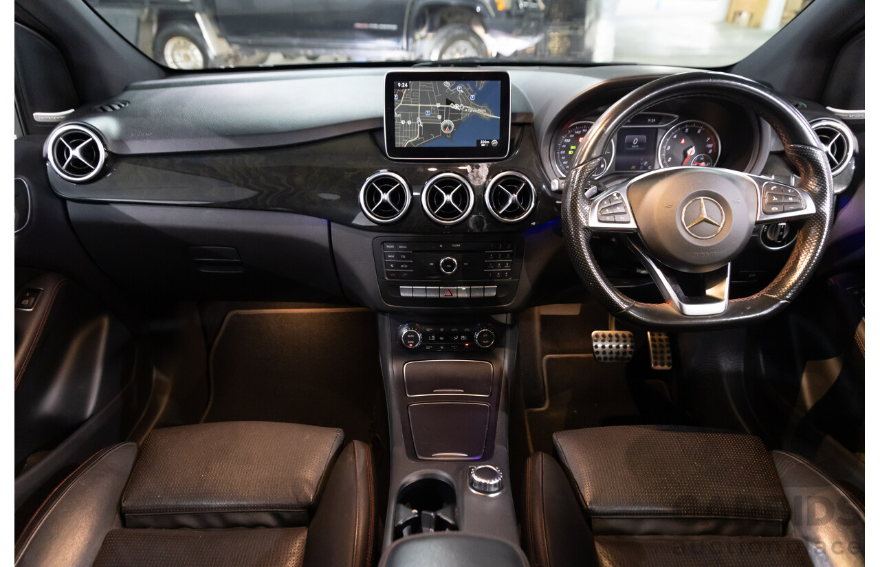 02/2016 Mercedes-Benz B250 4Matic (AWD) 246 MY16 5d Hatchback Cosmos Black Metallic Turbo 2.0L