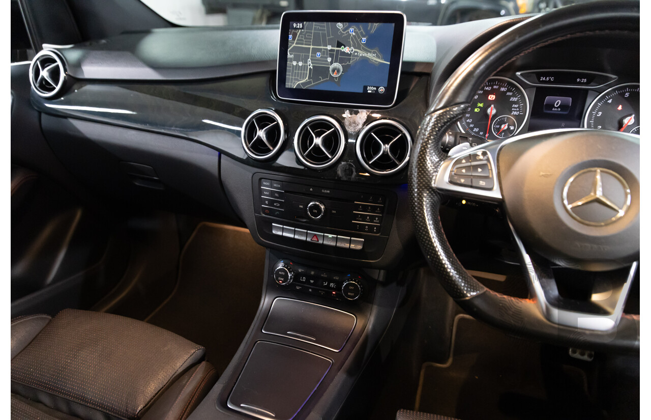 02/2016 Mercedes-Benz B250 4Matic (AWD) 246 MY16 5d Hatchback Cosmos Black Metallic Turbo 2.0L