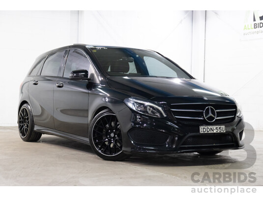 02/2016 Mercedes-Benz B250 4Matic (AWD) 246 MY16 5d Hatchback Cosmos Black Metallic Turbo 2.0L