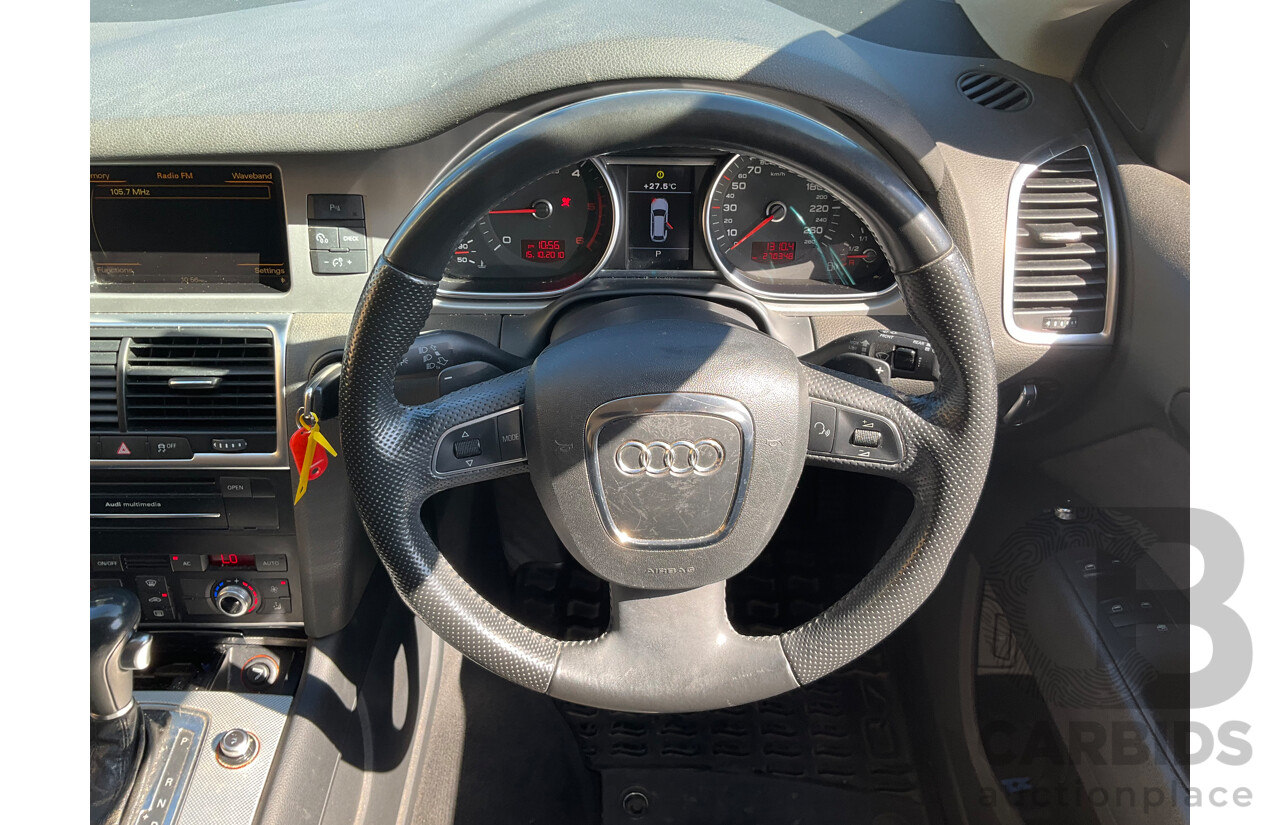 8/2010 Audi Q7 3.0 TDI Quattro MY11 4d Wagon Orca Black Metallic Turbo Diesel V6 3.0L - 7 Seater