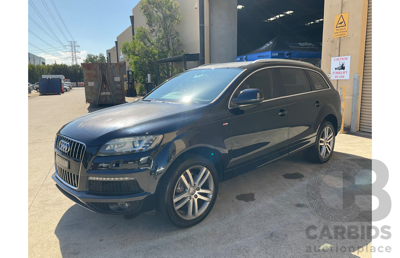 8/2010 Audi Q7 3.0 TDI Quattro MY11 4d Wagon Orca Black Metallic Turbo Diesel V6 3.0L - 7 Seater