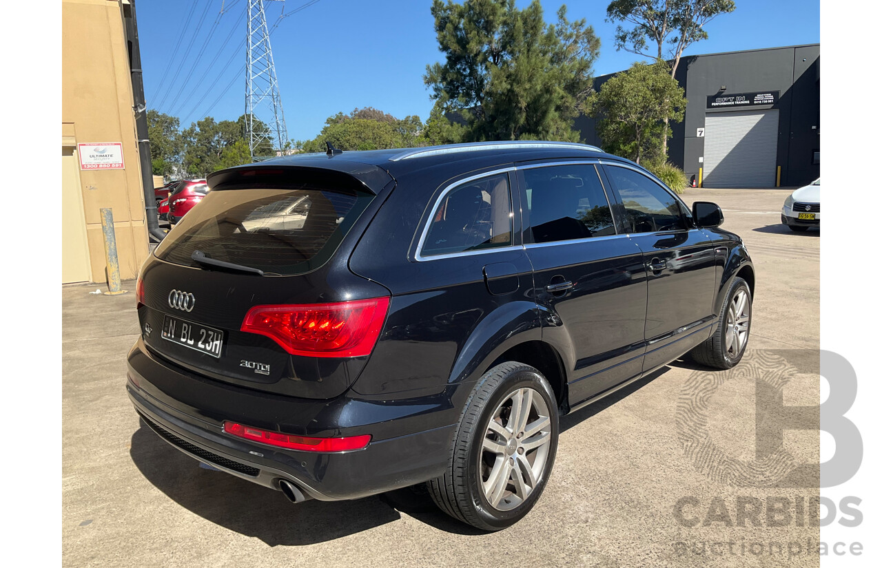 8/2010 Audi Q7 3.0 TDI Quattro MY11 4d Wagon Orca Black Metallic Turbo Diesel V6 3.0L - 7 Seater