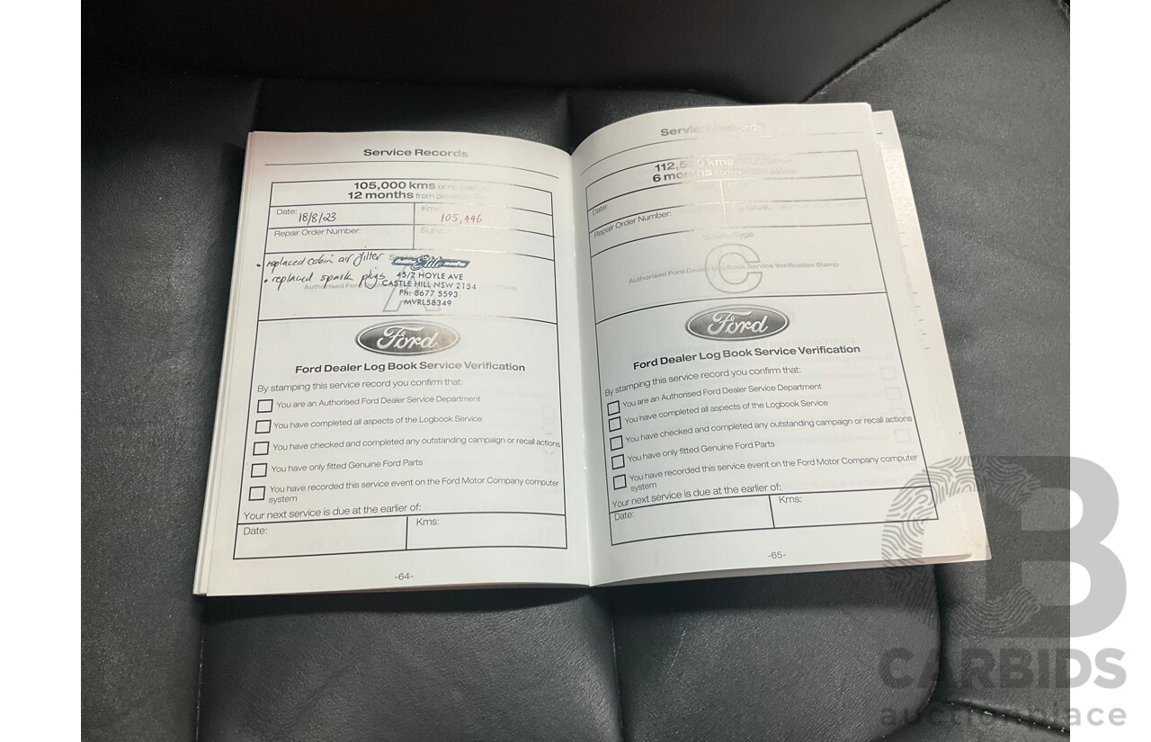 05/2012 Ford G6 Limited Edition FG MK2 4d Sedan Lightning Strike Metallic 4.0L