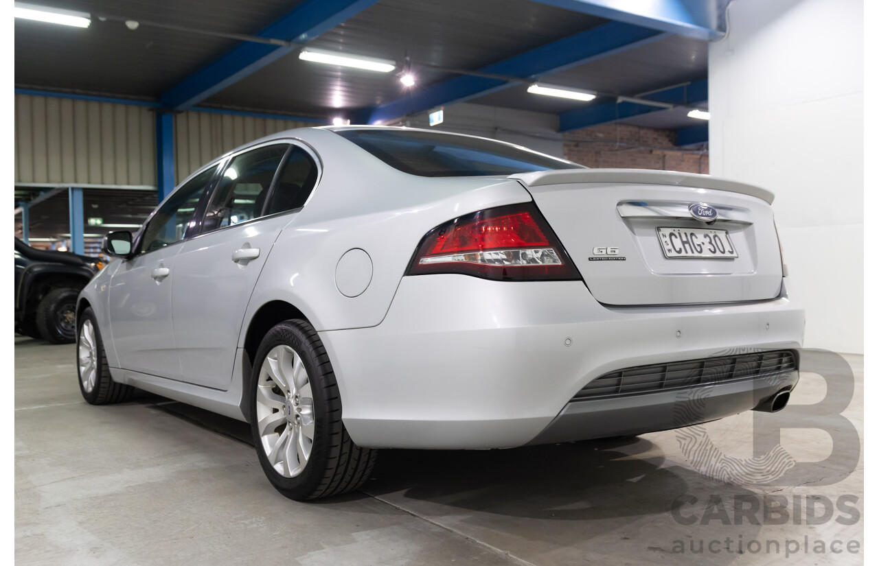 05/2012 Ford G6 Limited Edition FG MK2 4d Sedan Lightning Strike Metallic 4.0L