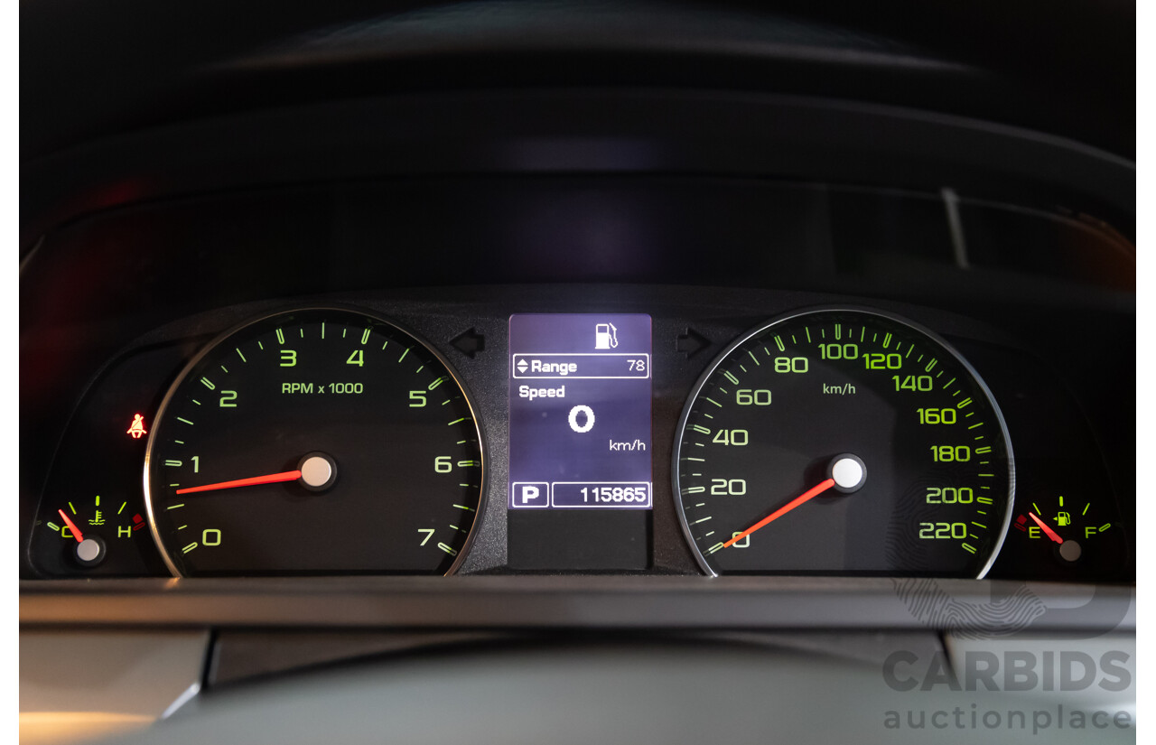 05/2012 Ford G6 Limited Edition FG MK2 4d Sedan Lightning Strike Metallic 4.0L