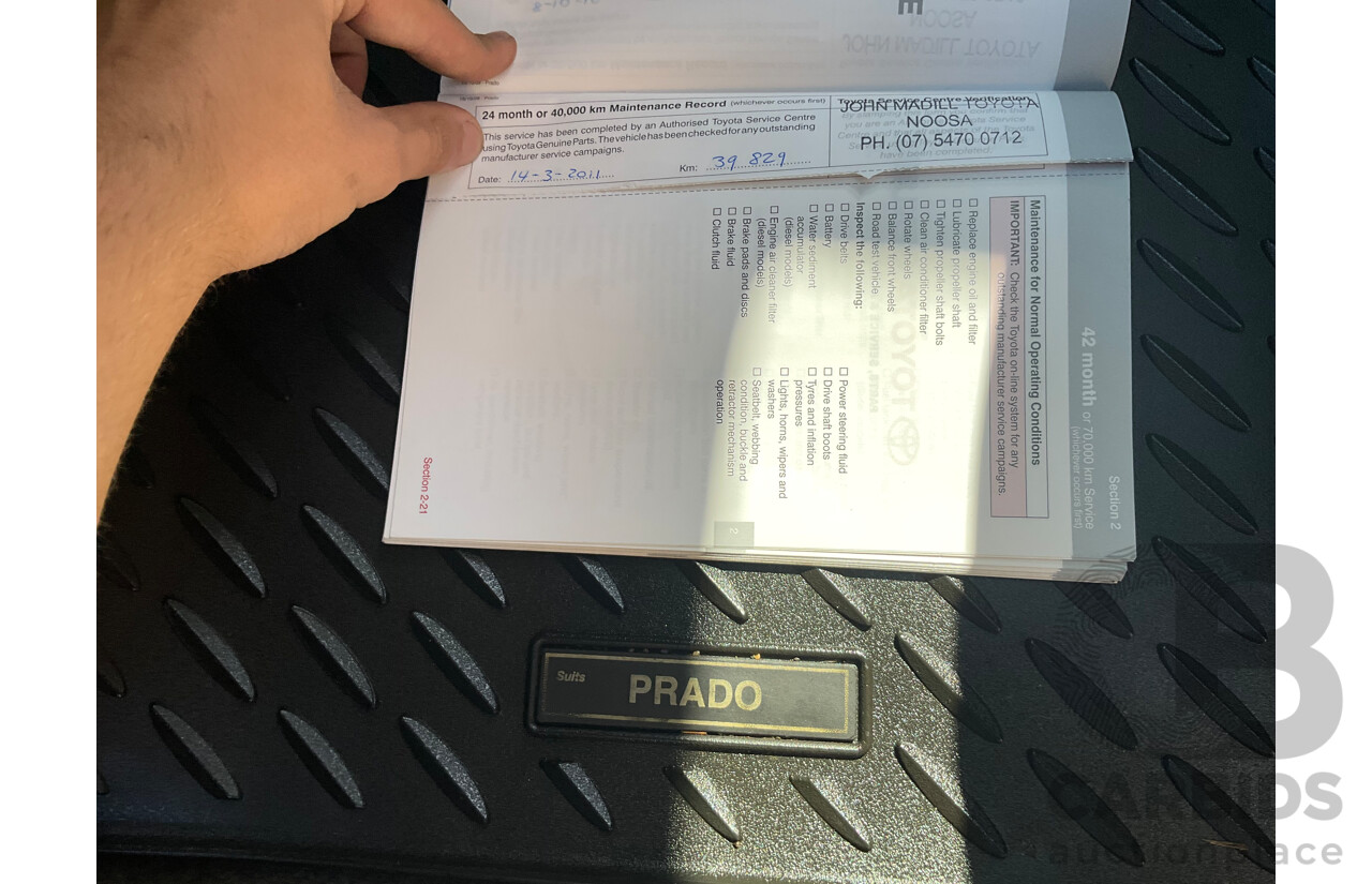 1/2009 Toyota Landcruiser Prado Kakadu (4x4) KDJ150R 4d Wagon Graphite Grey Turbo Diesel 3.0L