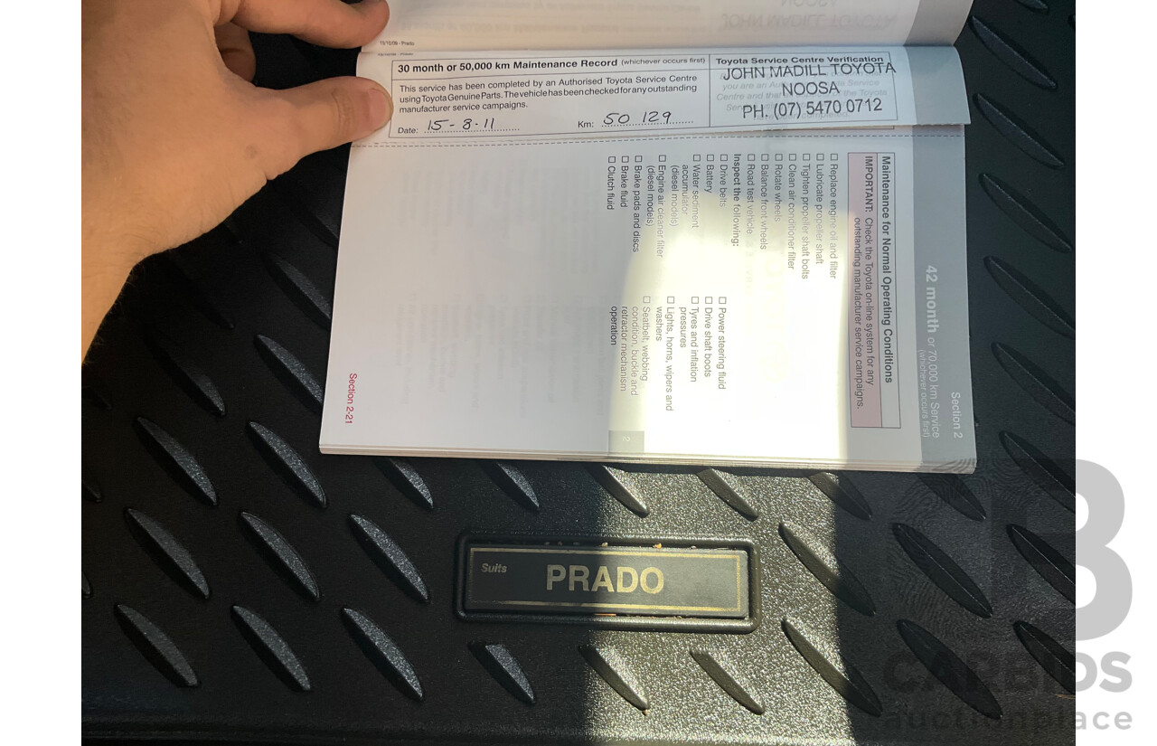 1/2009 Toyota Landcruiser Prado Kakadu (4x4) KDJ150R 4d Wagon Graphite Grey Turbo Diesel 3.0L