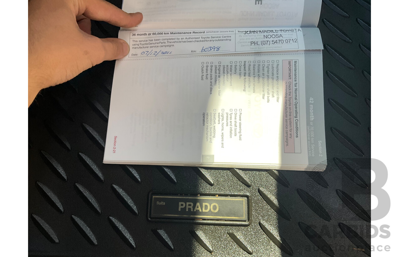 1/2009 Toyota Landcruiser Prado Kakadu (4x4) KDJ150R 4d Wagon Graphite Grey Turbo Diesel 3.0L