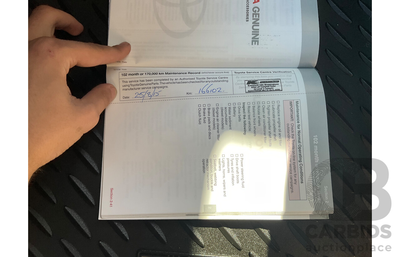 1/2009 Toyota Landcruiser Prado Kakadu (4x4) KDJ150R 4d Wagon Graphite Grey Turbo Diesel 3.0L