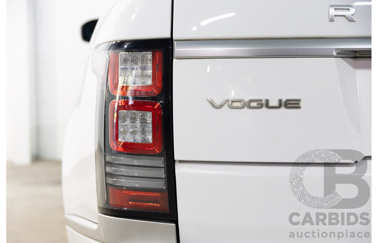 6/2014 Land Rover Range Rover Vogue TDV6 LG MY14.5 4d Wagon Fuji White Twin Turbo Diesel V6 3.0L