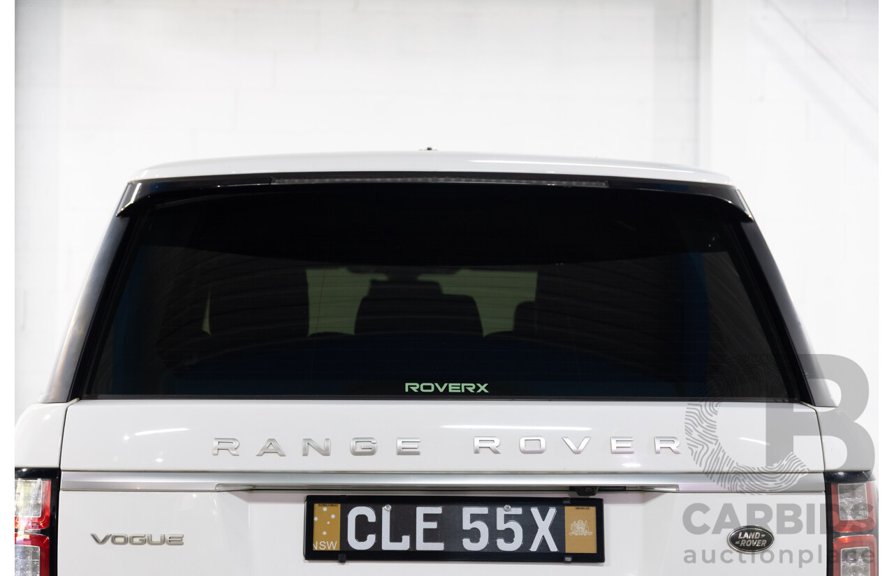 6/2014 Land Rover Range Rover Vogue TDV6 LG MY14.5 4d Wagon Fuji White Twin Turbo Diesel V6 3.0L