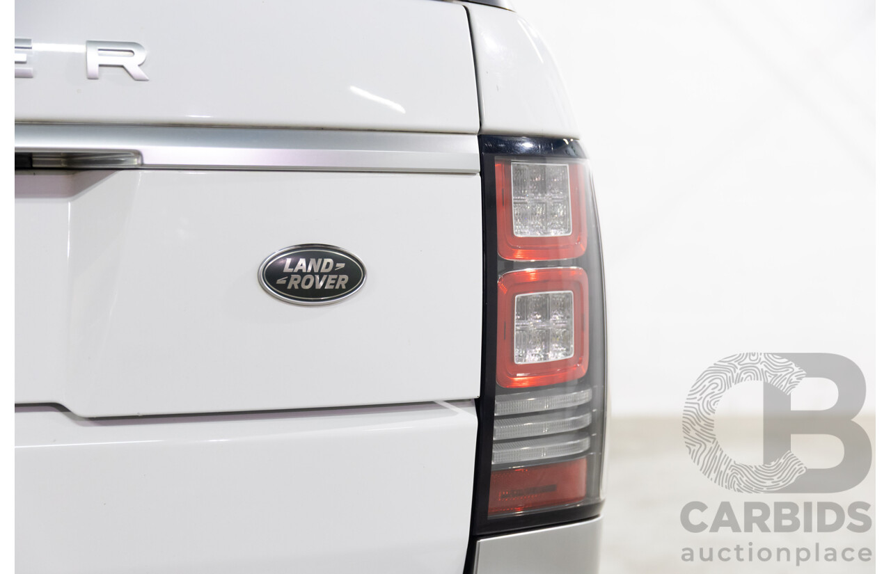 6/2014 Land Rover Range Rover Vogue TDV6 LG MY14.5 4d Wagon Fuji White Twin Turbo Diesel V6 3.0L