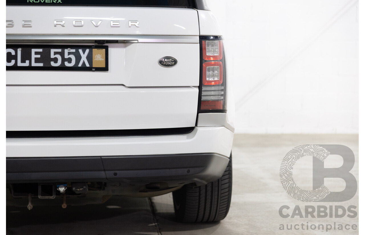 6/2014 Land Rover Range Rover Vogue TDV6 LG MY14.5 4d Wagon Fuji White Twin Turbo Diesel V6 3.0L