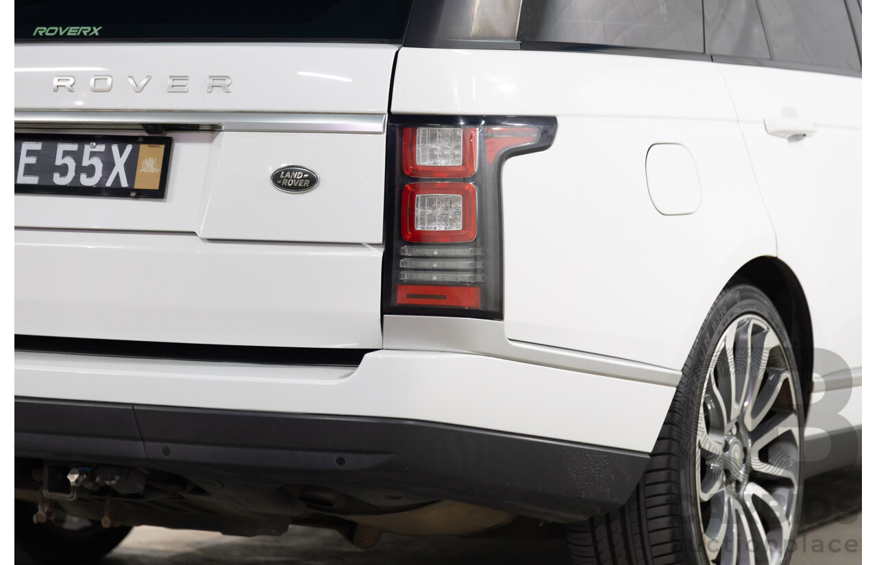 6/2014 Land Rover Range Rover Vogue TDV6 LG MY14.5 4d Wagon Fuji White Twin Turbo Diesel V6 3.0L