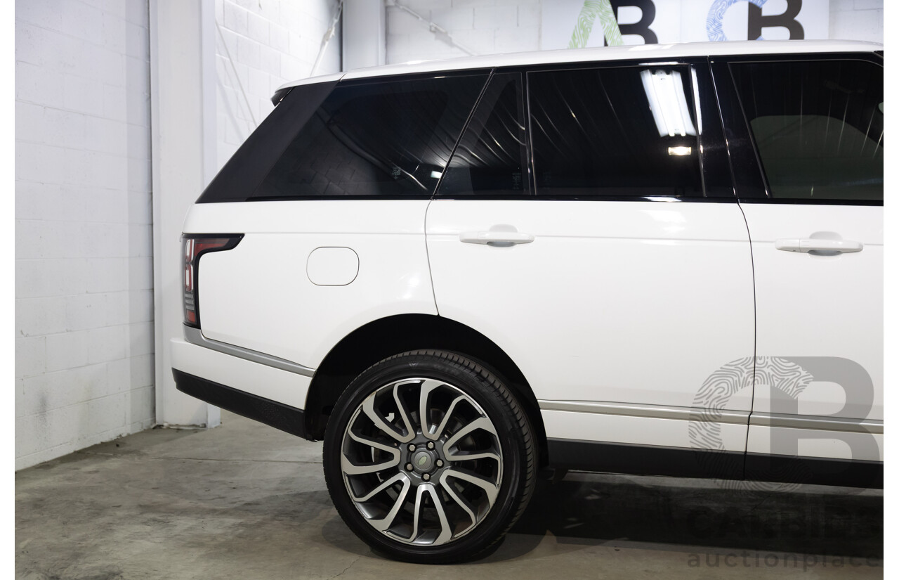 6/2014 Land Rover Range Rover Vogue TDV6 LG MY14.5 4d Wagon Fuji White Twin Turbo Diesel V6 3.0L