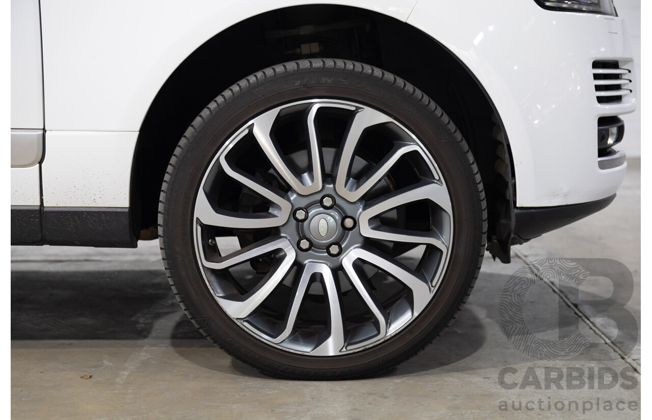 6/2014 Land Rover Range Rover Vogue TDV6 LG MY14.5 4d Wagon Fuji White Twin Turbo Diesel V6 3.0L