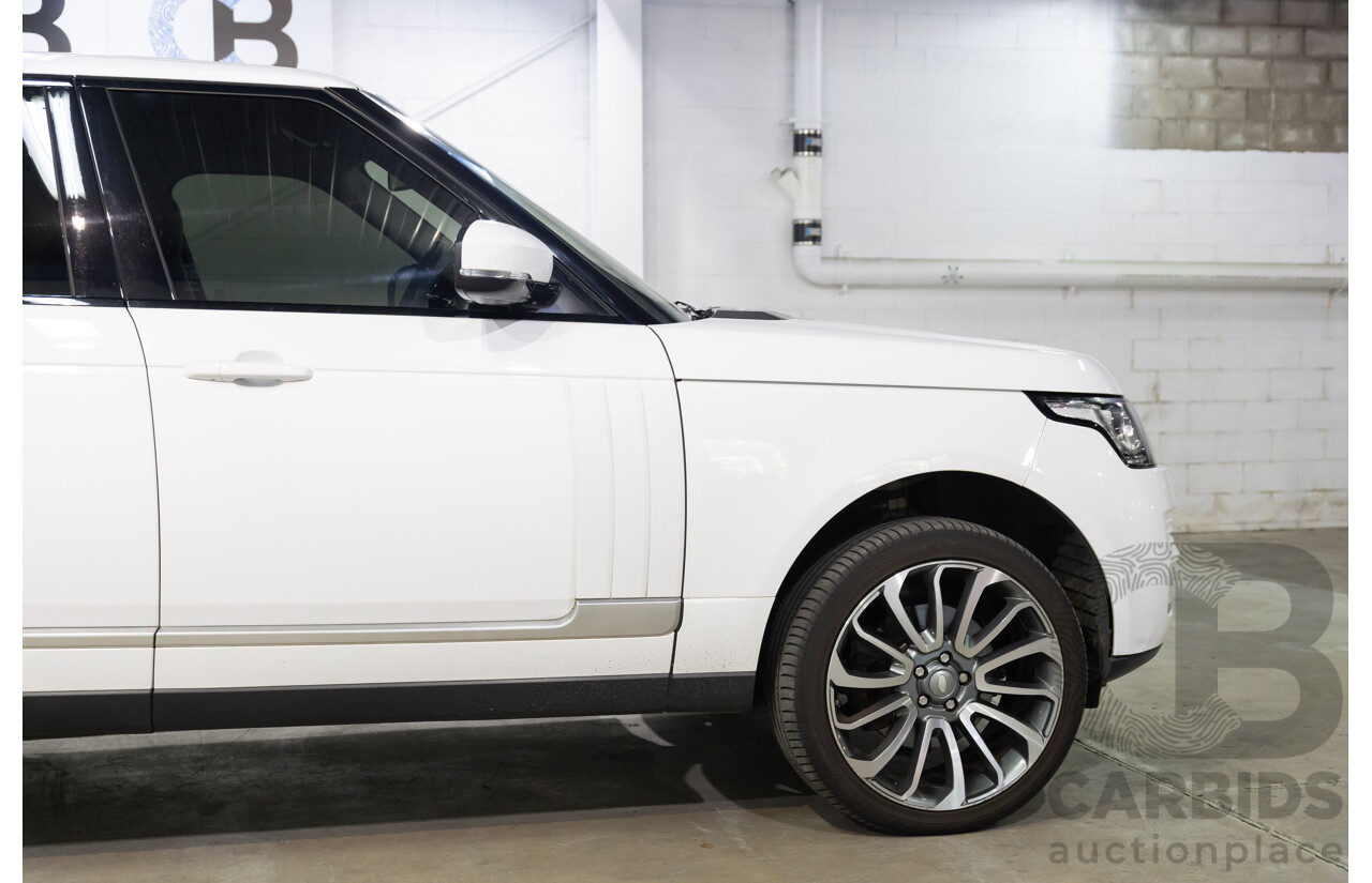 6/2014 Land Rover Range Rover Vogue TDV6 LG MY14.5 4d Wagon Fuji White Twin Turbo Diesel V6 3.0L