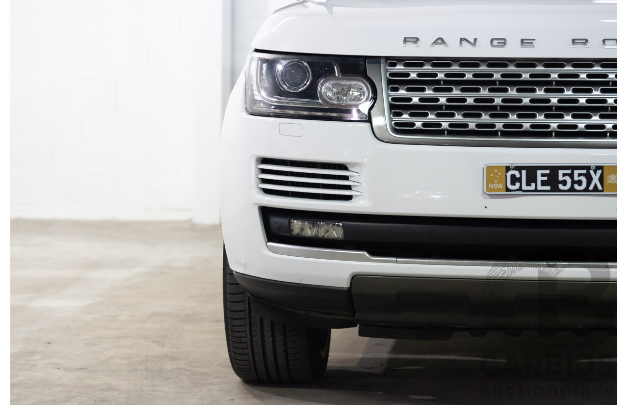 6/2014 Land Rover Range Rover Vogue TDV6 LG MY14.5 4d Wagon Fuji White Twin Turbo Diesel V6 3.0L