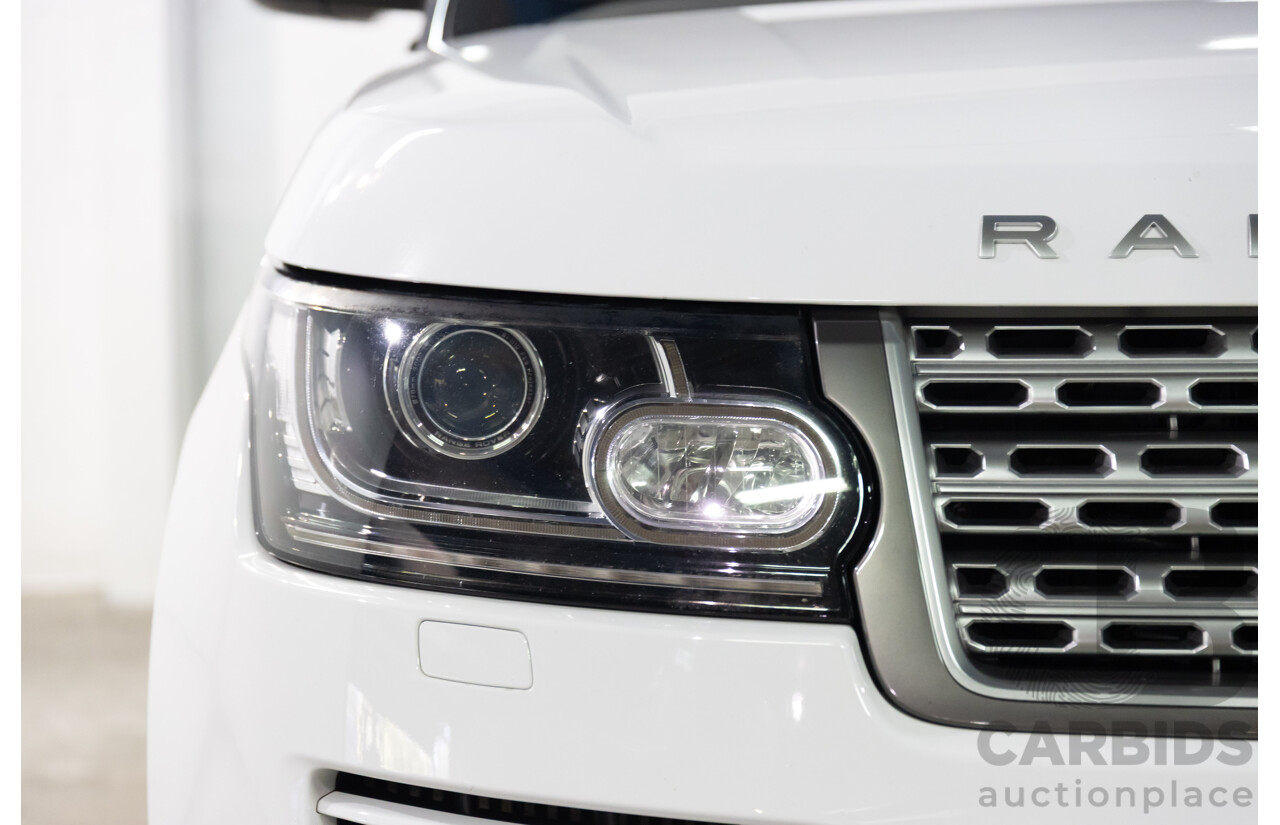 6/2014 Land Rover Range Rover Vogue TDV6 LG MY14.5 4d Wagon Fuji White Twin Turbo Diesel V6 3.0L