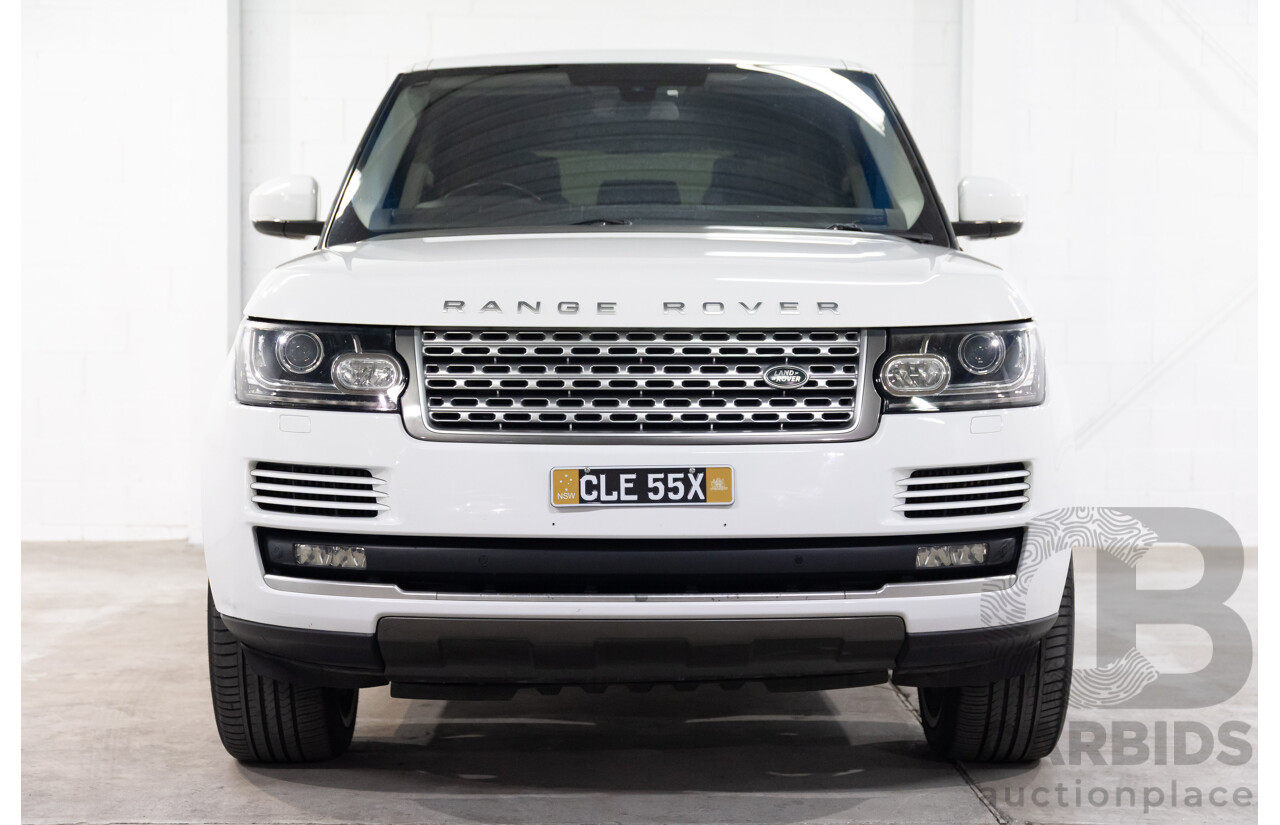 6/2014 Land Rover Range Rover Vogue TDV6 LG MY14.5 4d Wagon Fuji White Twin Turbo Diesel V6 3.0L