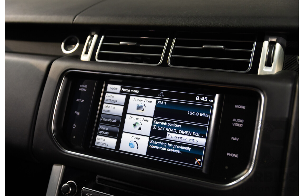 6/2014 Land Rover Range Rover Vogue TDV6 LG MY14.5 4d Wagon Fuji White Twin Turbo Diesel V6 3.0L