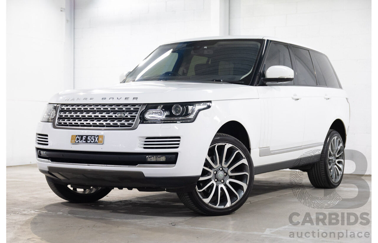 6/2014 Land Rover Range Rover Vogue TDV6 LG MY14.5 4d Wagon Fuji White Twin Turbo Diesel V6 3.0L