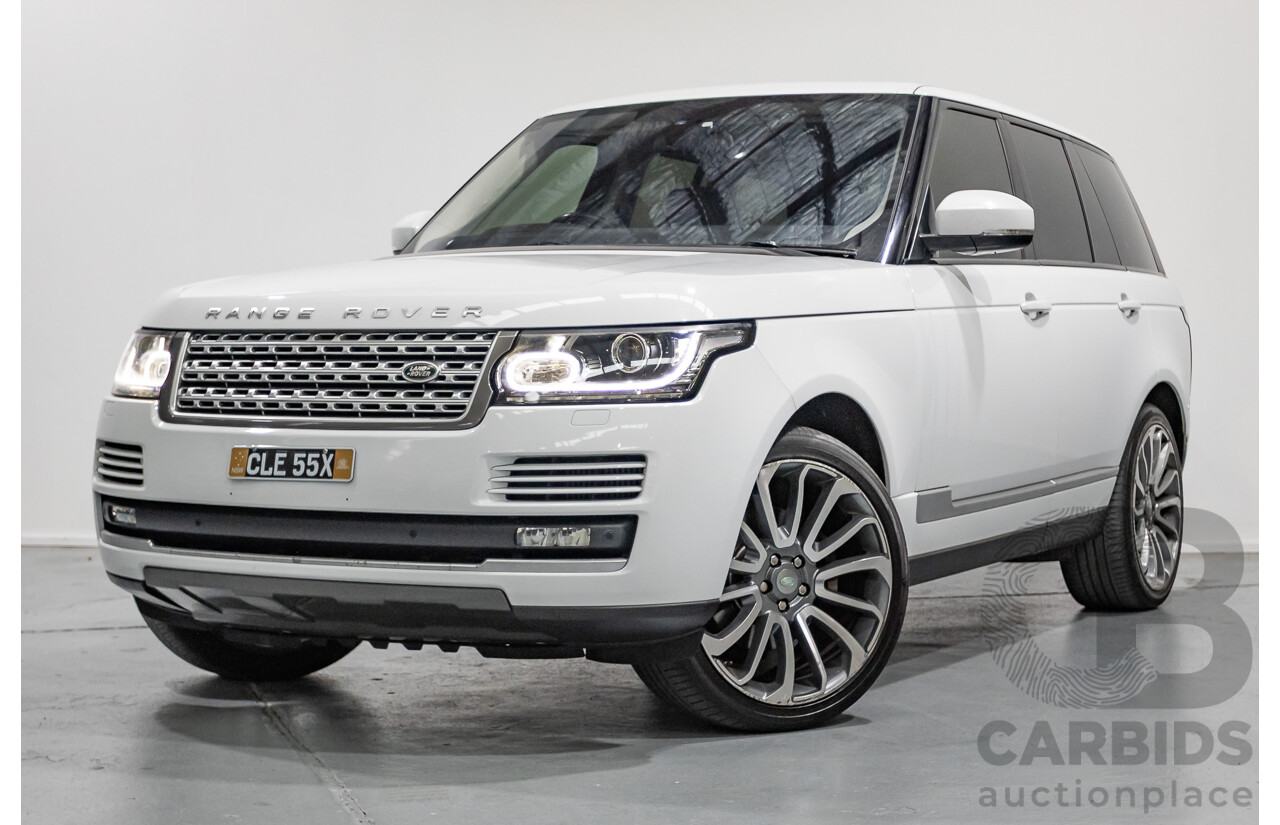 6/2014 Land Rover Range Rover Vogue TDV6 LG MY14.5 4d Wagon Fuji White Twin Turbo Diesel V6 3.0L
