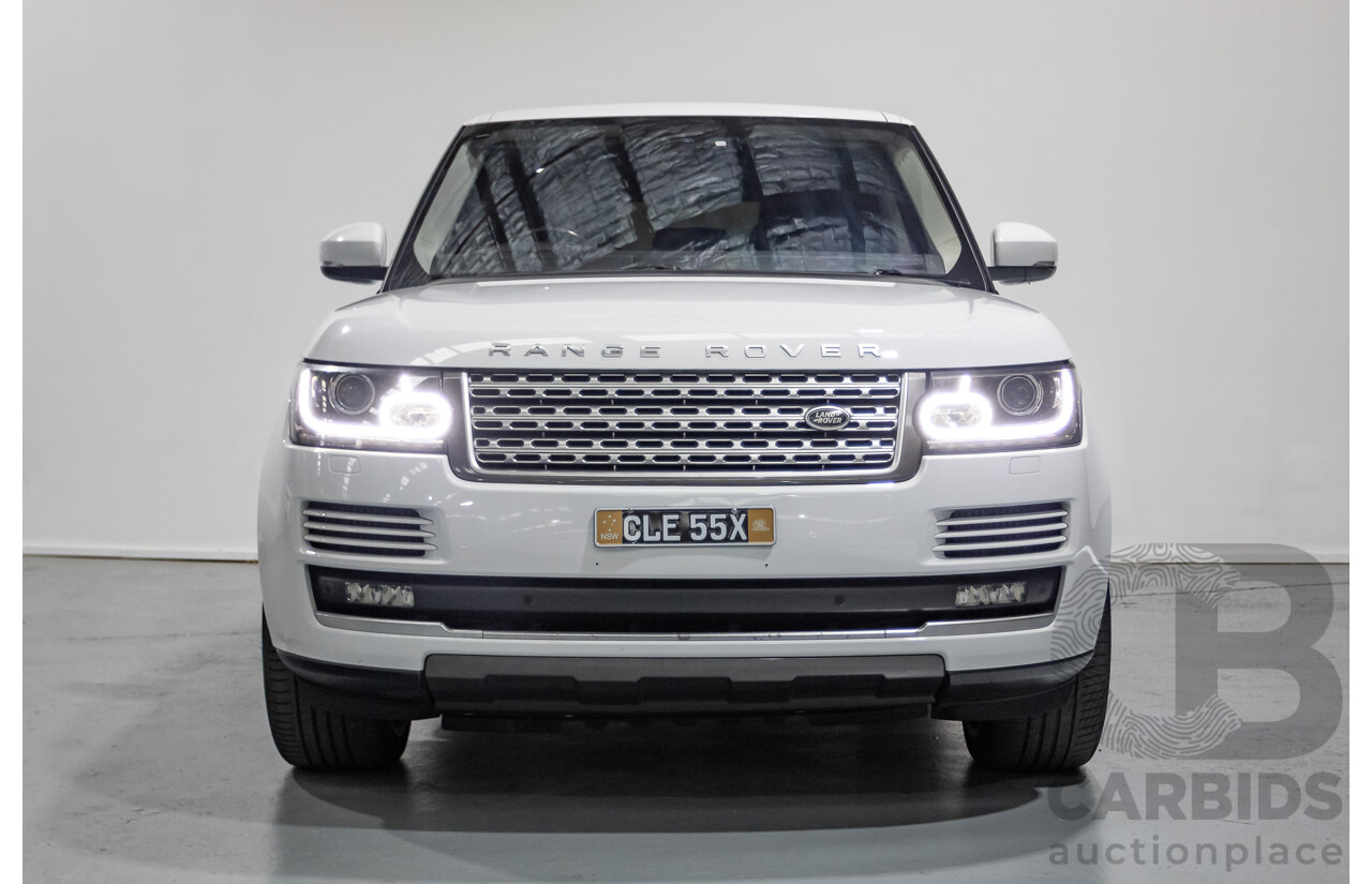 6/2014 Land Rover Range Rover Vogue TDV6 LG MY14.5 4d Wagon Fuji White Twin Turbo Diesel V6 3.0L