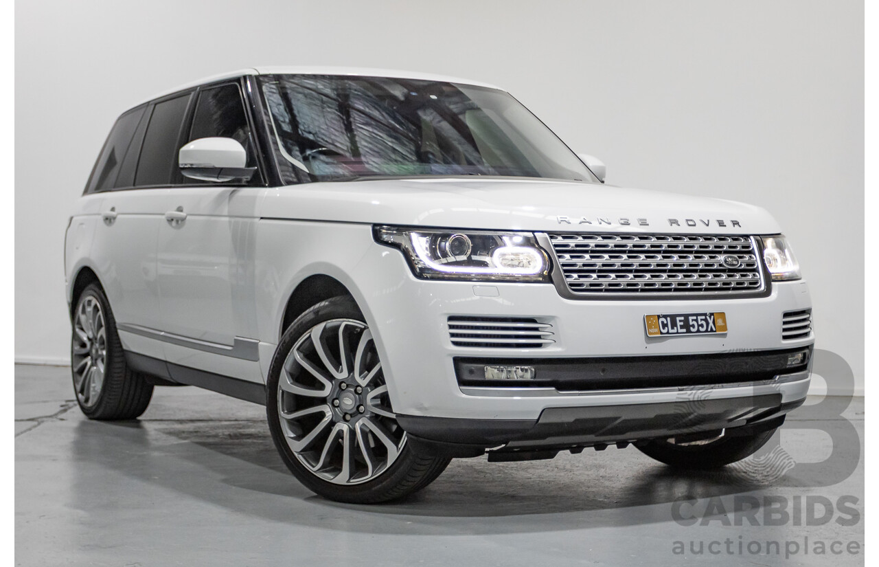 6/2014 Land Rover Range Rover Vogue TDV6 LG MY14.5 4d Wagon Fuji White Twin Turbo Diesel V6 3.0L