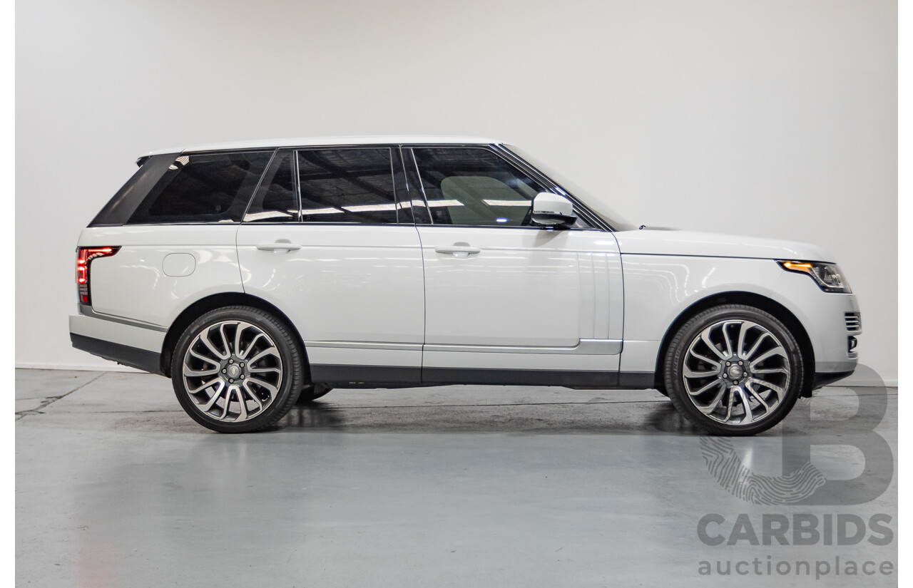 6/2014 Land Rover Range Rover Vogue TDV6 LG MY14.5 4d Wagon Fuji White Twin Turbo Diesel V6 3.0L