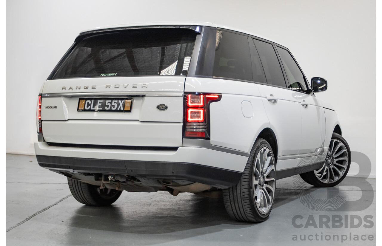 6/2014 Land Rover Range Rover Vogue TDV6 LG MY14.5 4d Wagon Fuji White Twin Turbo Diesel V6 3.0L