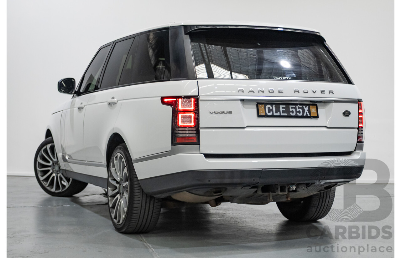 6/2014 Land Rover Range Rover Vogue TDV6 LG MY14.5 4d Wagon Fuji White Twin Turbo Diesel V6 3.0L