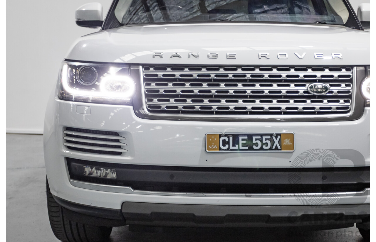 6/2014 Land Rover Range Rover Vogue TDV6 LG MY14.5 4d Wagon Fuji White Twin Turbo Diesel V6 3.0L
